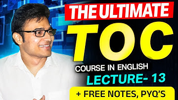 Divisibility problems | Lecture 13 | The Ultimate TOC Course | Free Notes| Prof. Ravindrababu Ravula