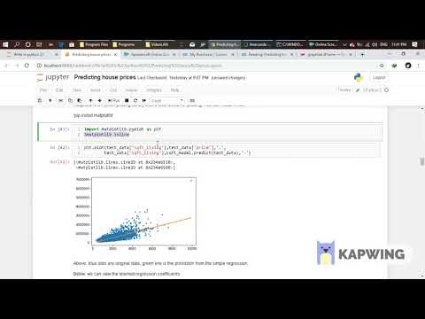 Linear regression Machine learning Ipython notebook Grahlab