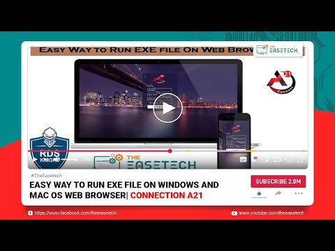  New Easy Way to Run EXE file On Windows and Apple OS Web Browser| Connection A21