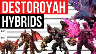 Monsterverse Titans and Destoroyah Hybrids