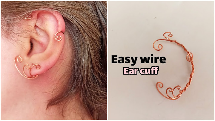 ear cuff DIY [wire wrapped earrings] easy and trendy