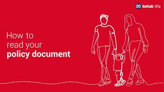 How to read your Policy Document