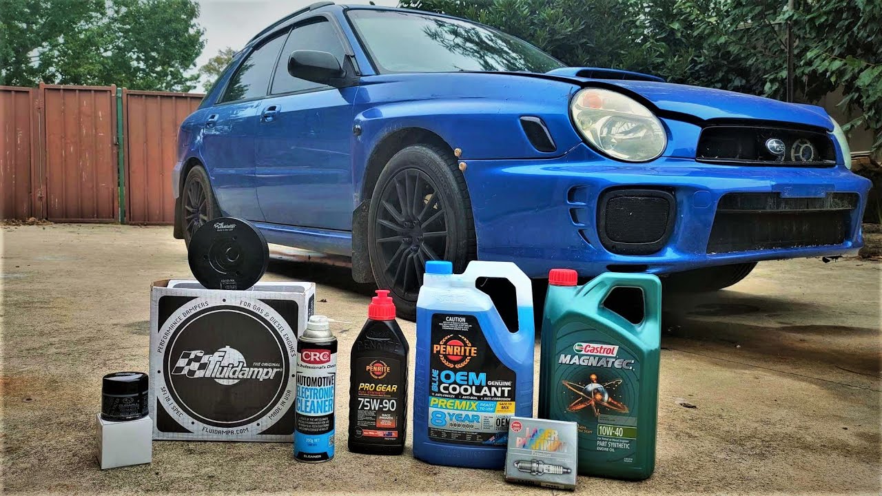 Fluidampr Install | Spark plugs | coolant flush | diff oil - wrx ...