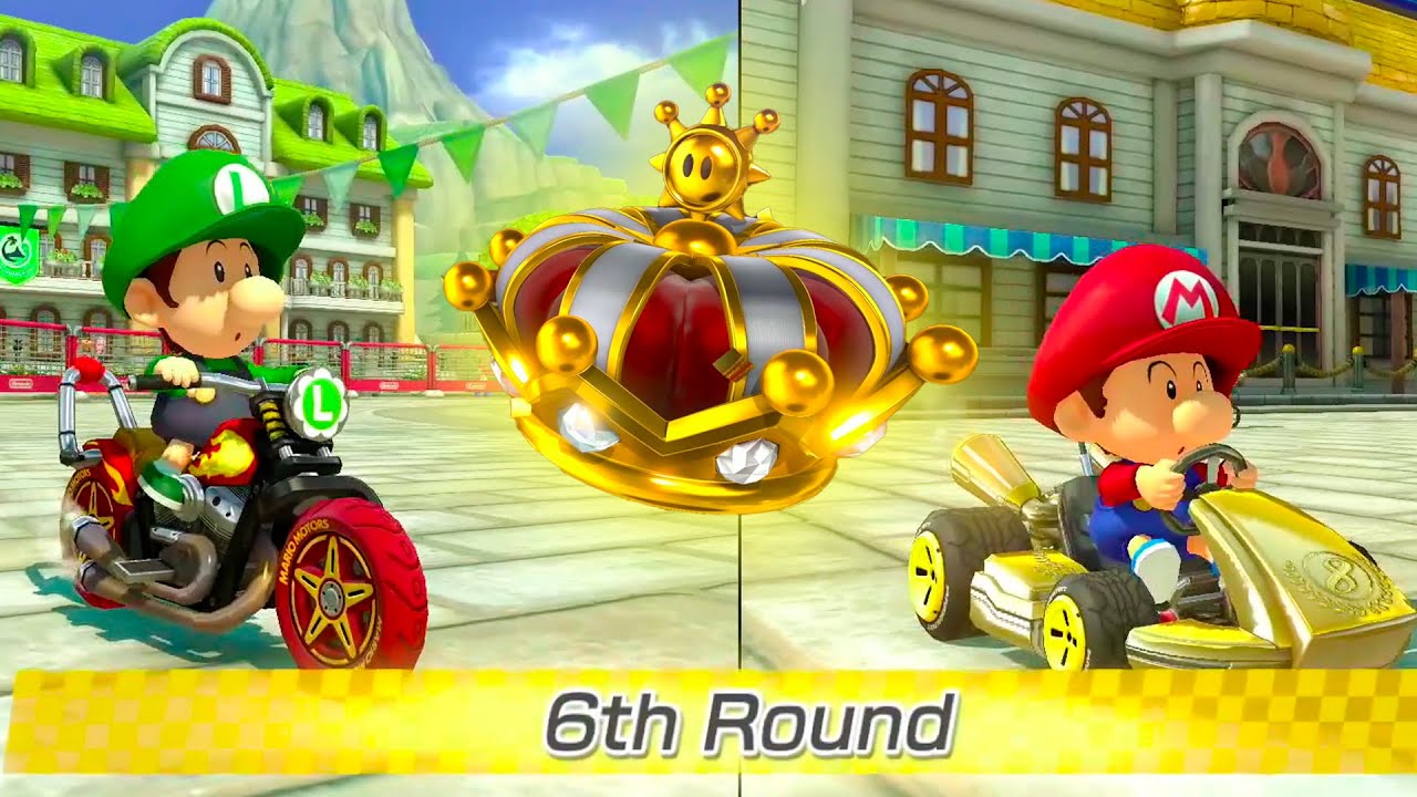 Mario Kart 8 Deluxe – Battle 2 Players Gameplay Multiplayer (CPU Hard)