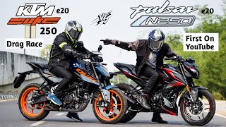 2024 Bajaj Pulsar N250 Vs KTM Duke 250 | Drag Race | First On Youtube