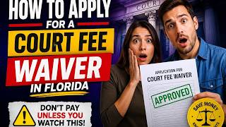 How to apply for a court fee waiver in Florida