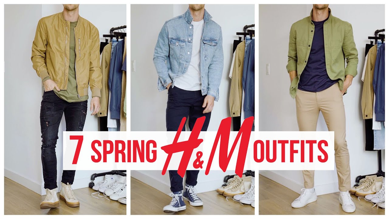 7 Casual Spring H&M Outfits, Men's Fashion