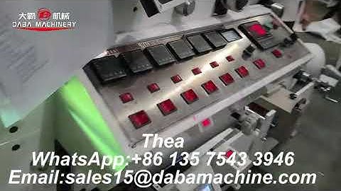 DABA 6 color Flexo Printing Machine With high Color Registration And Rotary  Die Cutting Unit