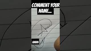 Signature of Aman signature handwriting instagram calligraphy share name art drawing cursiv