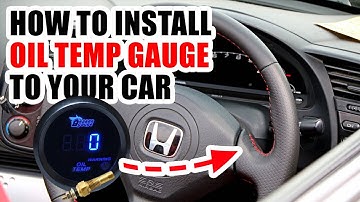 How to Install Oil Temperature / Pressure Gauge | Tom