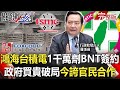 【關鍵時刻全集】20210712 鴻海台積電1千萬劑BNT簽約 政府當時買貴又破局今自誇「官民合作」！北京逢30年來最大暴雨「三重預警齊發」 河北淹水「路人抱樹自救」！？｜劉寶傑