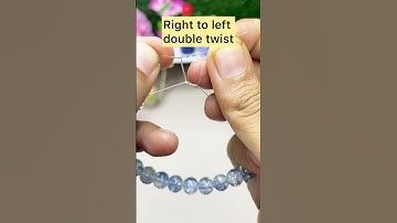 How to tie an elastic bracelet | friendship jewellery making at home | bracelet knot #diy #trending