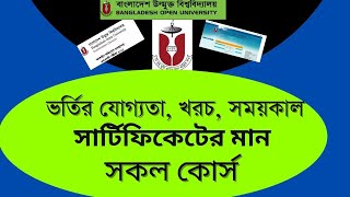 উন্মুক্ত বিশ্ববিদ্যালয়ের সকল কোর্স সম্পর্কে ধারণা || open university all courses in bou screenshot 2