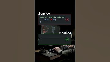 Junior Vs Senior developer ♥️ #webdevelopment #webdesign #shorts  #programming  #htmlcss  #hilights
