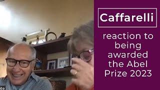 Luis A. Caffarelli&#39;s reaction to being awarded the Abel Prize 2023