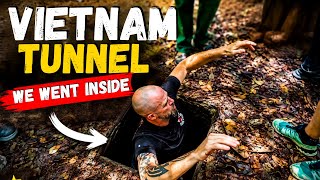 Most tourists are scared to fit in Vietnam tunnels