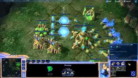 Starcraft2 First Person VOD Protoss vs Terran PART 1/2