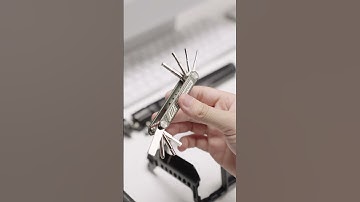 This 8-in-1 folding screwdriver set will keep your gear tight and secure. What