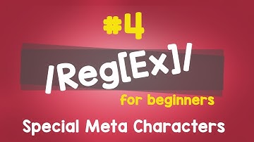 #04 Special meta characters | Regular Expressions - Quick programming tutorial