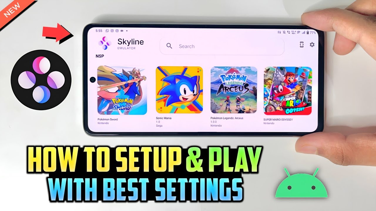 The Best Switch Emulator on Android: Skyline (Install Guide: Setup /  Config) 