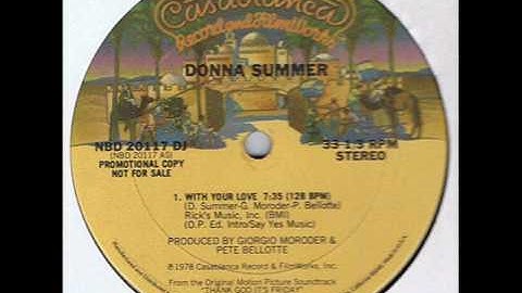Disco - Donna Summer - With Your Love, Promo 12"