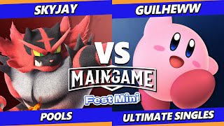 MainGame Fest Mini  Skyjay (Incineroar) Vs. Guilheww (Kirby) Smash Ultimate  SSBU