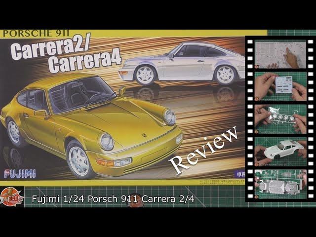 Fujimi Porsche 911 Carrera 2 1/24プラモデル赤 1/24「ポルシェ911 カレラ2 カブリオレ」前編 キット紹介