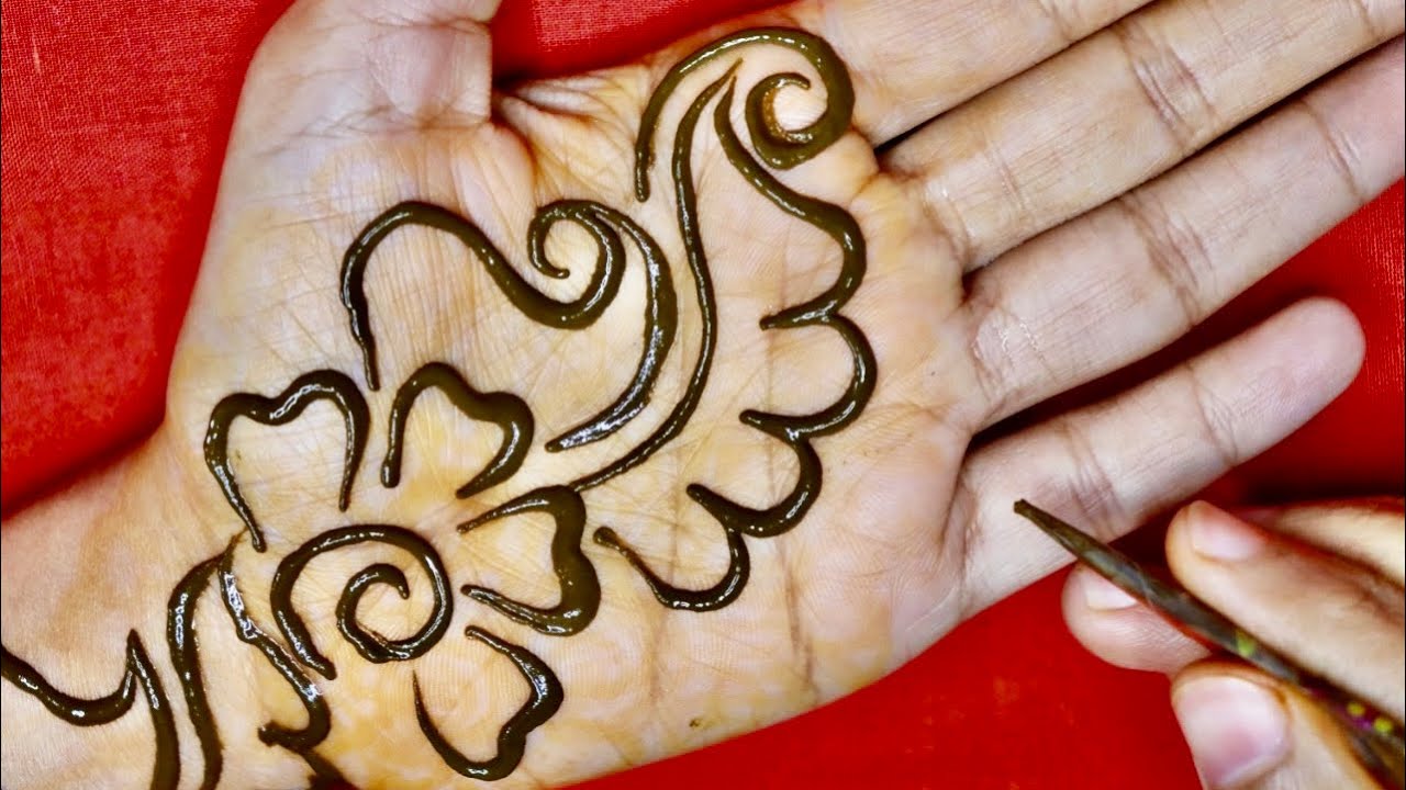 Beautiful Front Hand Arabic Mehndi Design | Easy Arabic Mehndi Design ...