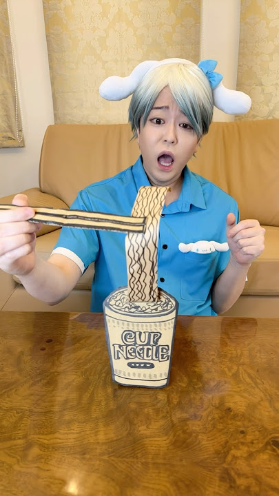 EAT CARDBOARD RAMEN！#asmr