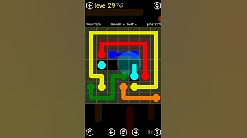 Flow Free Regular pack 7×7 level 29