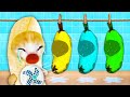 Banana cat and the wet clothes mystery  baby banana cat compilation  happy cat crying meme 