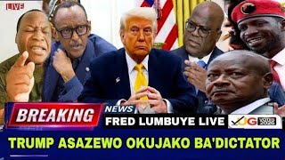 FRED LUMBUYE LIVE: DONALD TRUMP ASAZEWO KUJJA MU EAST AFRICA KUJAKO BA'DICTATORS  KAWEDEMU 