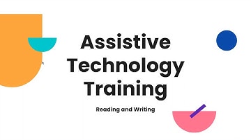 FAAST ARDC Transition Training for Assistive Technology - Reading and Writing