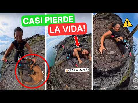 Cecilia Sopeña casi se DESPEÑA con su perro! 🚨