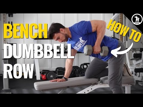 How To Do A One Arm Dumbbell Row - Complete Video Tutorial & Exercise ...