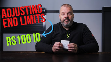 How to adjust the end limits on a Somfy RS100 IO roller shutter motor
