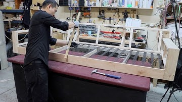 HOW TO PUT NO SAG SPRINGS ON A FRAME - ALO UPHOLSTERY
