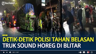 Detik-detik Polisi Bubarkan dan Tahan Belasan Truk Sound Horeg di Blitar, Ngeyel Gelar Karnaval