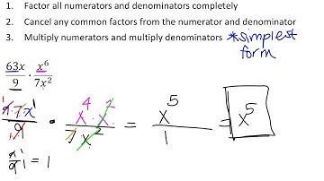 Multiplying Rational Expressions Example - Monomials