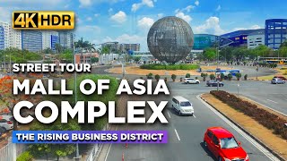 Street Tour of MALL OF ASIA Complex | The Rising BUSINESS District in Pasay Philippines【4K HDR】