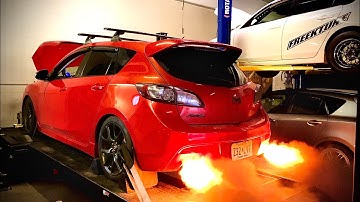 2011 Mazdaspeed 3 on the Freektune dyno