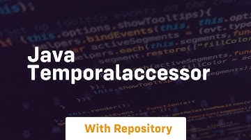 java temporalaccessor
