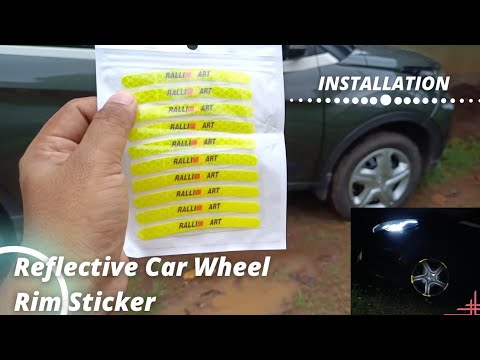 Reflective Wheel Rim Stripe Decal Sticker for Car Bike Scooter | Reflective Rim