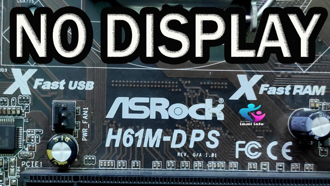 ASRock H61M DPS NO DISPLAY CASE STUDY