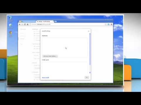 Google™ Chrome: Manage Autofill entries in Windows® XP