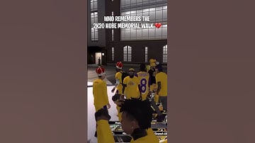 NBA 2K20 Kobe Memorial Walk