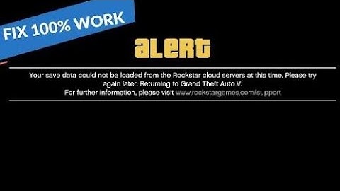 HOW TO FIX YOUR SAVE DATA COULD NOT BE LOADED IN GTA 5 ONLINE!