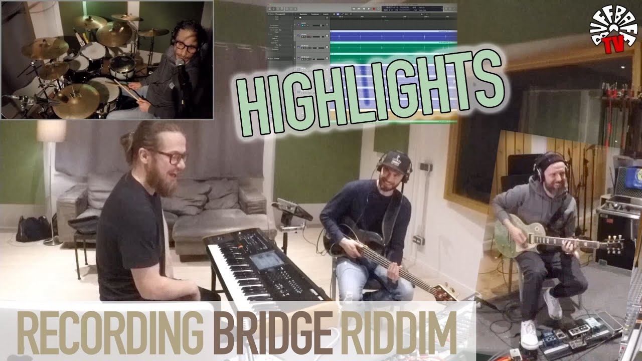 Recording a sweet R'n'B style reggae riddim in our studio