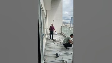 Balcony Transformation: B&A with WPC Decking! #diy #wpc #wpcflooring #decking #wpcdecking #balcony