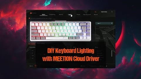 Level Up Your Keyboard Lighting with MEETION Cloud Driver! #Keyboard #Light #Gaming #HowTo #MEETION